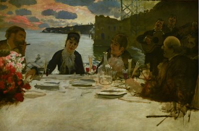 Lunch in Posillipo door Giuseppe de Nittis